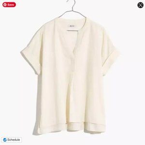 MADEWELL (Re)sponsible Lakeline Popover Shirt (size medium)
